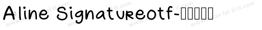 Aline Signatureotf字体转换